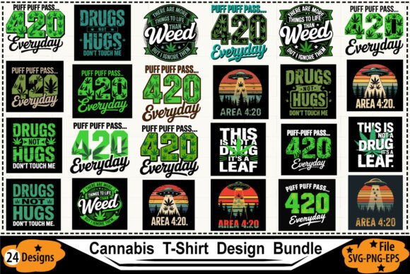 Cannabis T-Shirt Design Bundle SVG PNG Review
