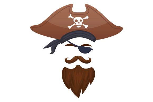 Corsair Retro Hat Costume. Party Pirate