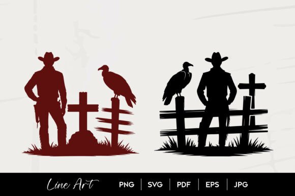 Cowboy Grave Vulture Western Silhouette Embroidery Review