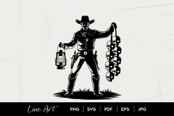 Cowboy Skull Lantern Review: Western Embroidery Design