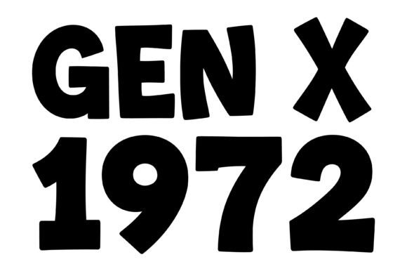 Gen X 1972 Retro Typography Design Review