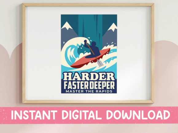 Harder Faster Deeper Kayak SVG Embroidery Review