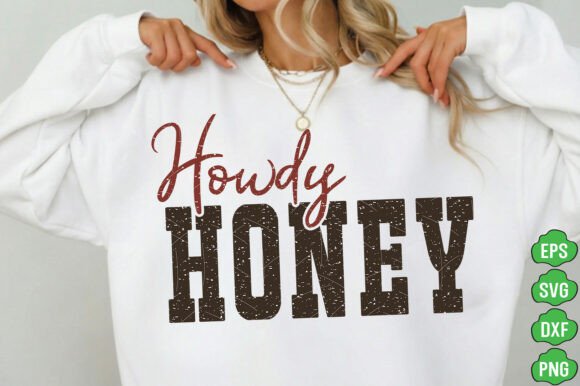 Howdy Honey PNG, Retro Western Checkered Review