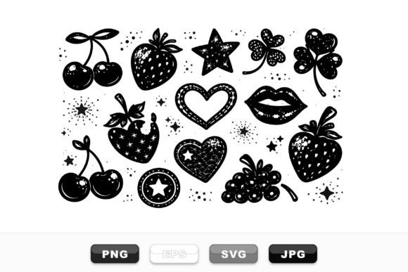 Retro Fruit and Love Icons Pack Review