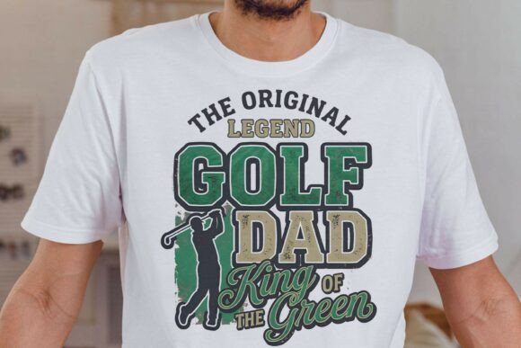 Retro Golf DAD Sublimation PNG Review
