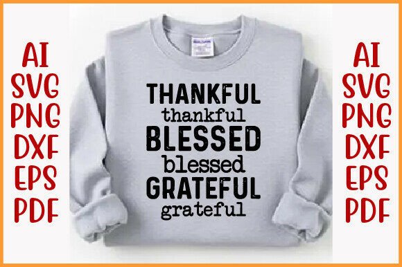 Retro Thankful Blessed Grateful PNG Review